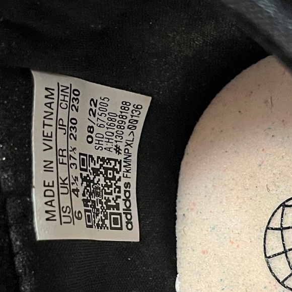 New Adidas Black Slip on Sneakers Diona - Picture 6 of 8